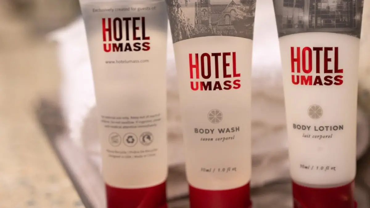 Hotel UMass bath amenities